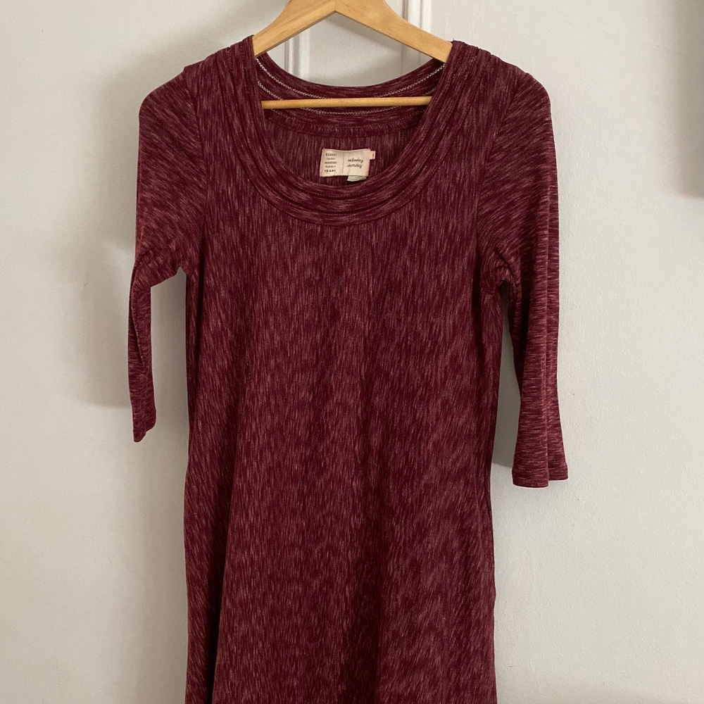 Anthropologie Dress with Pockets (Maroon XS Women)